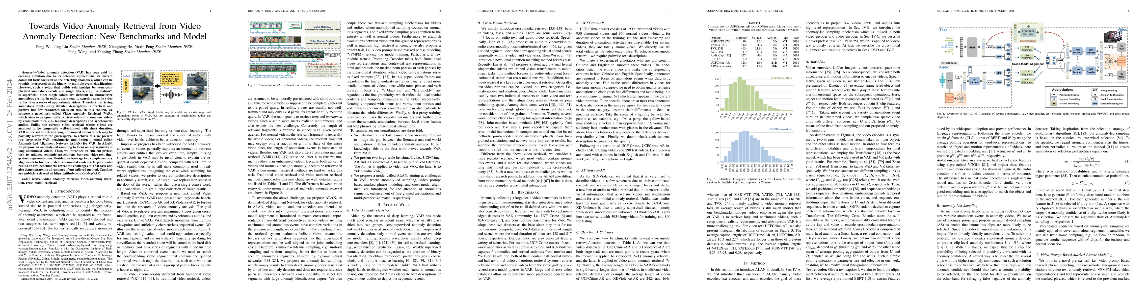 Thumbnail for Towards Video Anomaly Retrieval from Video Anomaly Detection: New
  Benchmarks and Model