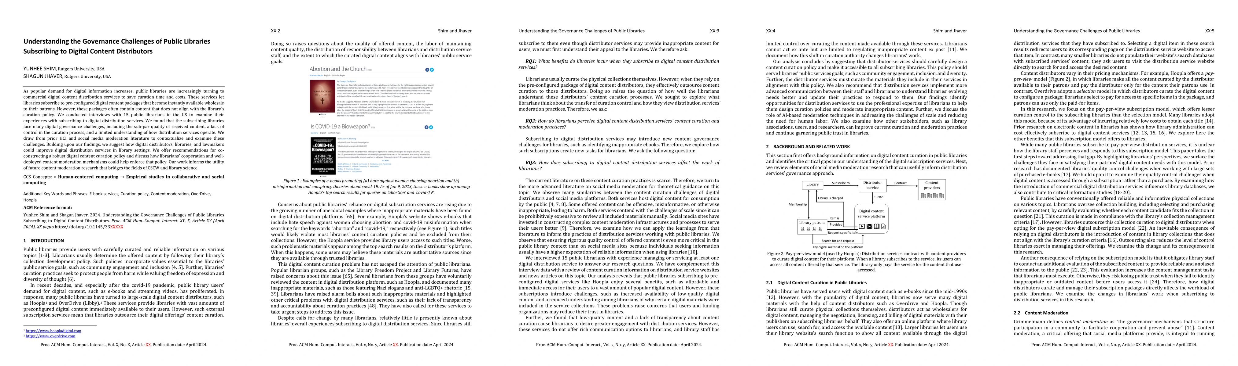 Thumbnail for Understanding the Governance Challenges of Public Libraries Subscribing
  to Digital Content Distributors