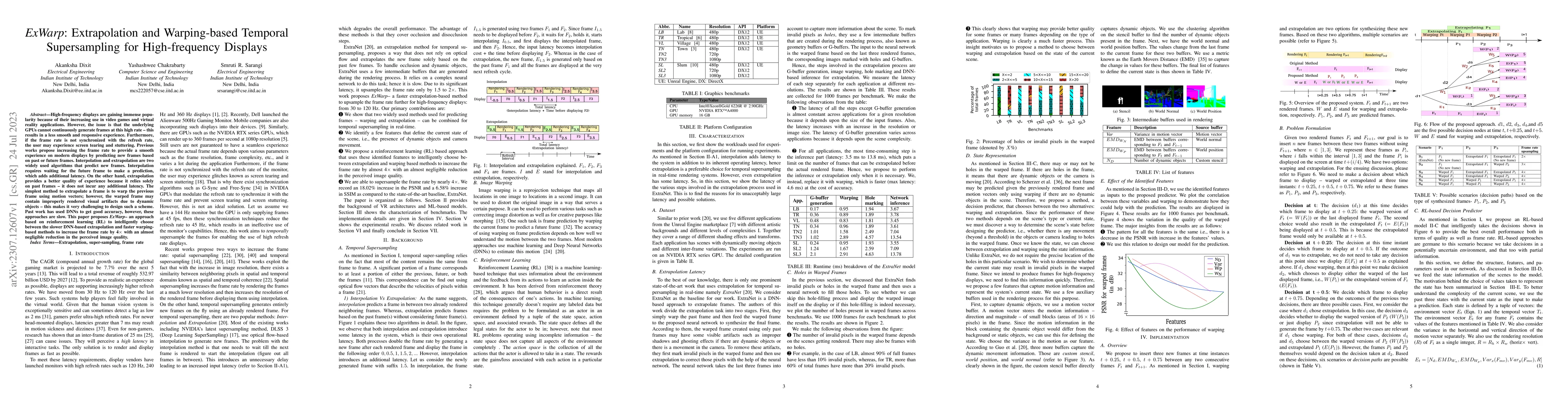 Thumbnail for ExWarp: Extrapolation and Warping-based Temporal Supersampling for
  High-frequency Displays