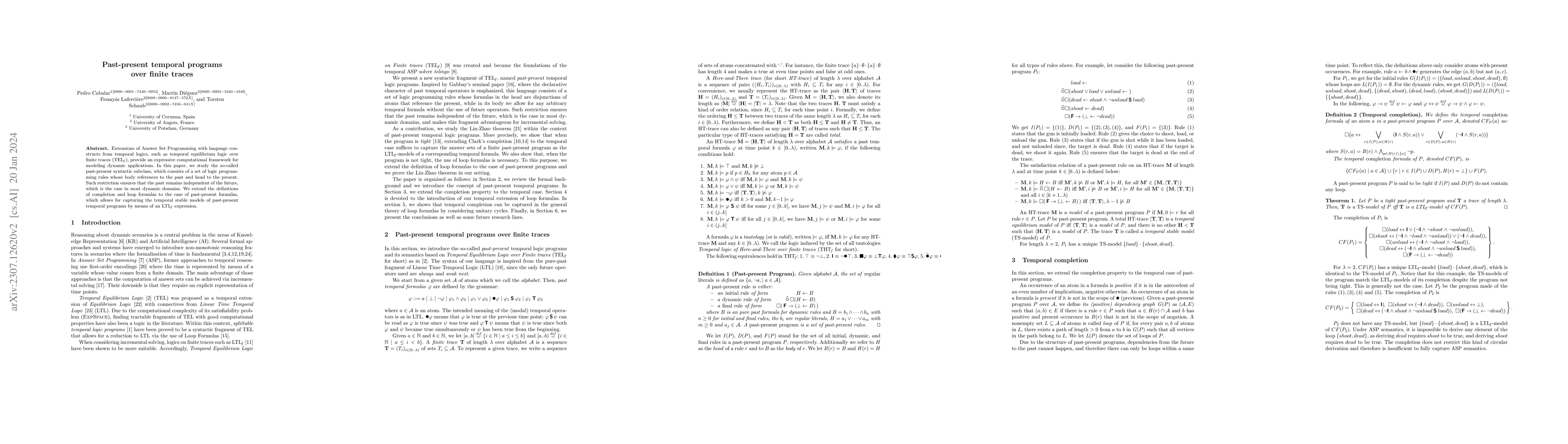Thumbnail for Past-present temporal programs over finite traces