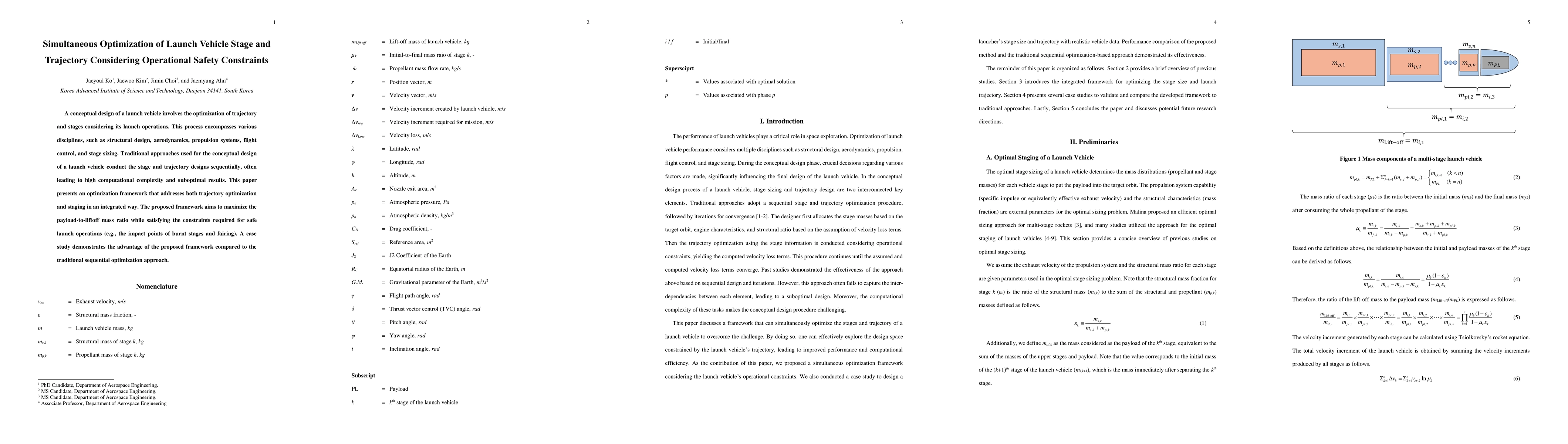 Thumbnail for Simultaneous Optimization of Launch Vehicle Stage and Trajectory
  Considering Operational Safety Constraints