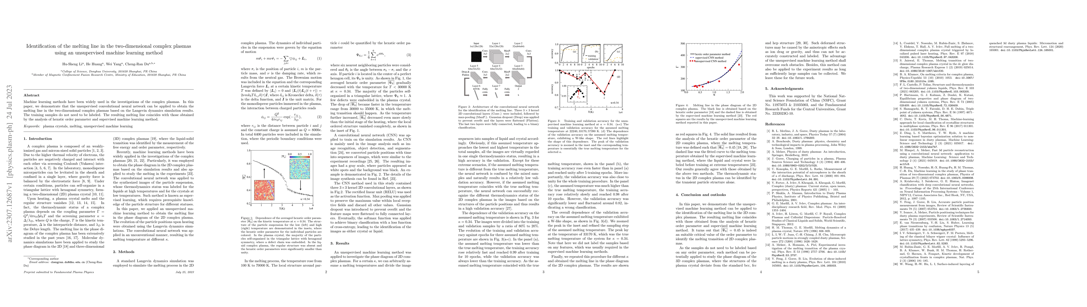 Thumbnail for Identification of the melting line in the two-dimensional complex
  plasmas using an unsupervised machine learning method