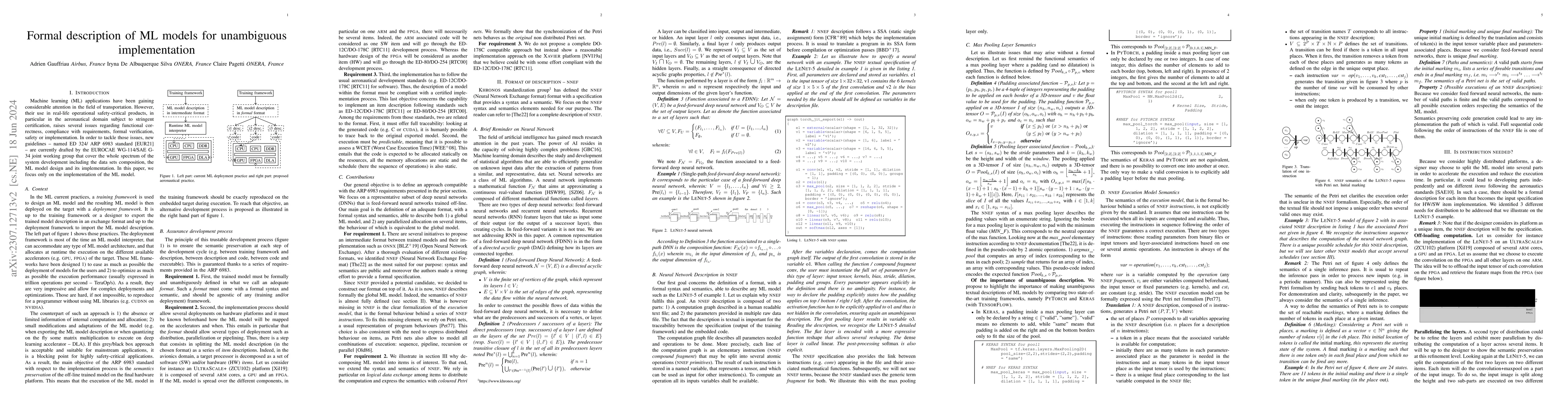 Thumbnail for Formal description of ML models for unambiguous implementation