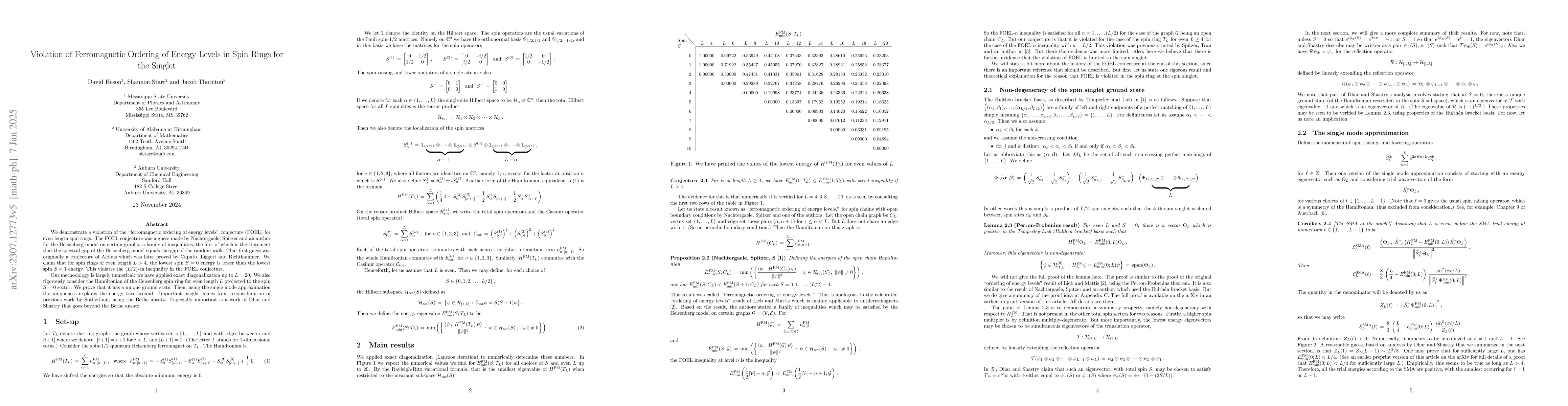 Thumbnail for Violation of Ferromagnetic Ordering of Energy Levels in Spin Rings by
  Weak Paramagnetism of the Singlet