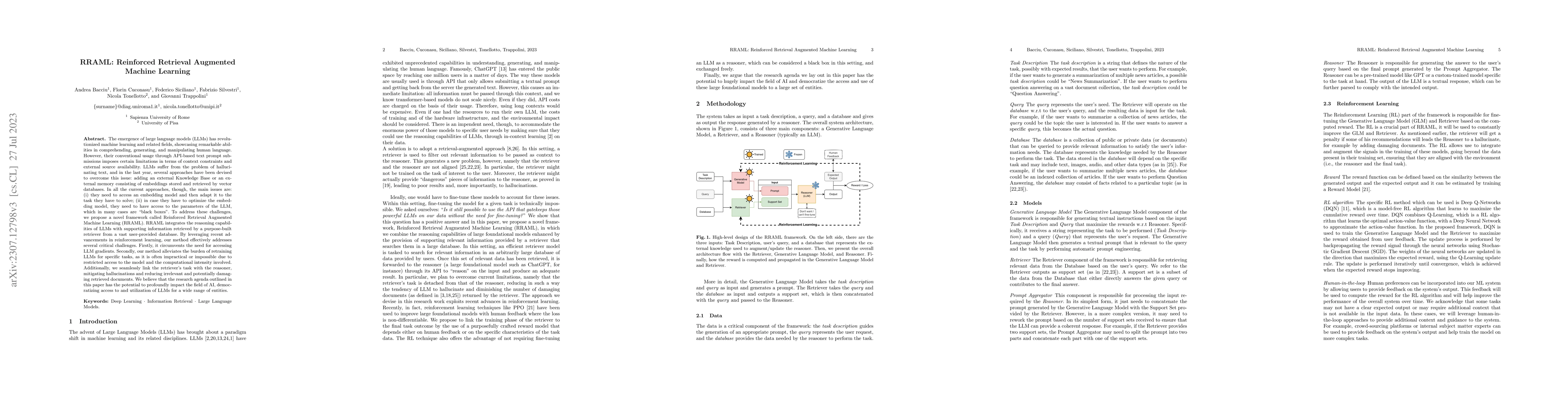 Thumbnail for RRAML: Reinforced Retrieval Augmented Machine Learning