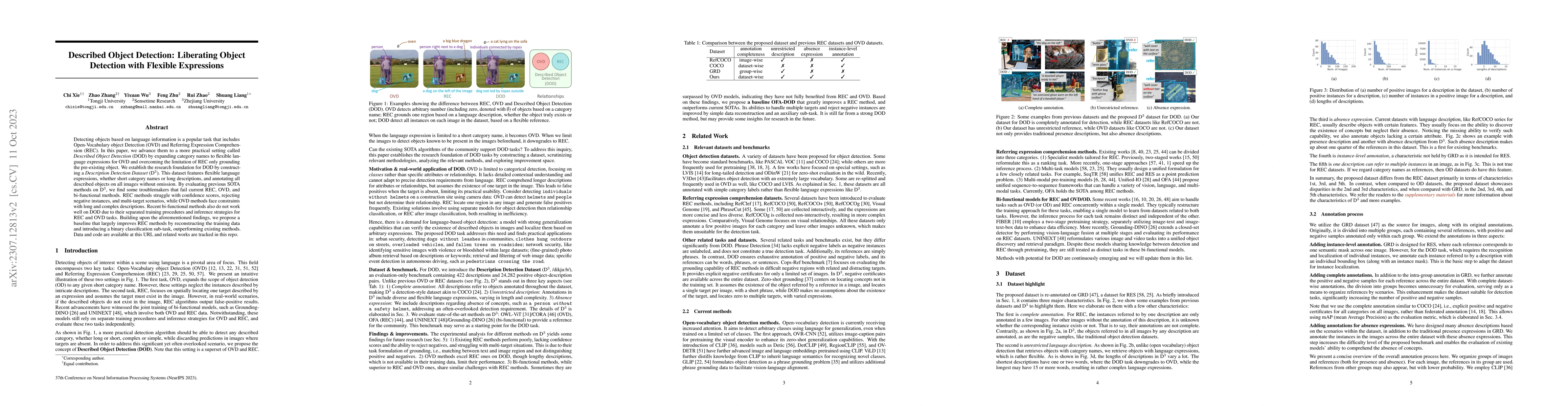 Thumbnail for Described Object Detection: Liberating Object Detection with Flexible
  Expressions