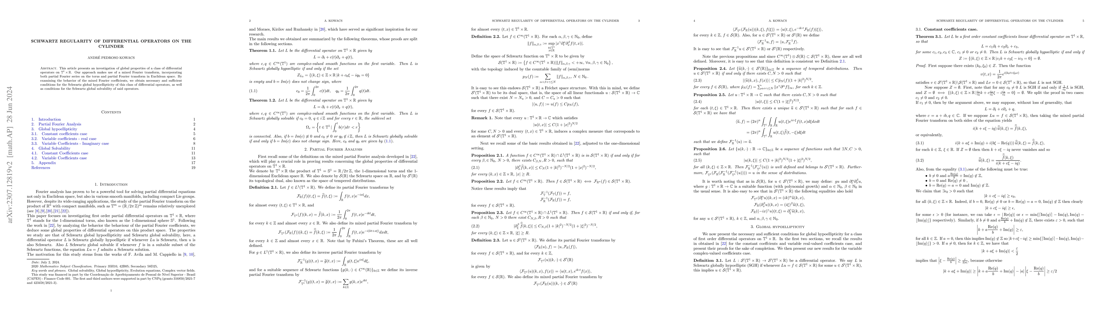 Thumbnail for Schwartz regularity of differential operators on the cylinder