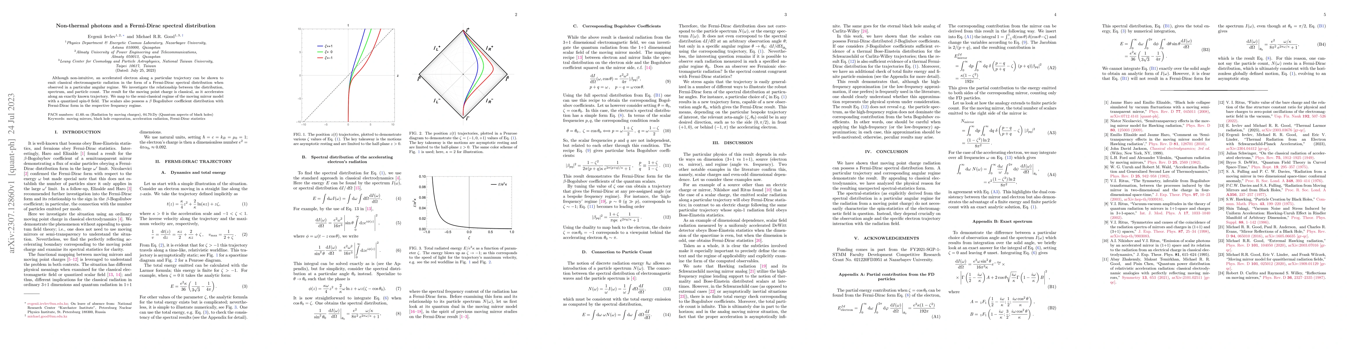 Thumbnail for Non-thermal photons and a Fermi-Dirac spectral distribution