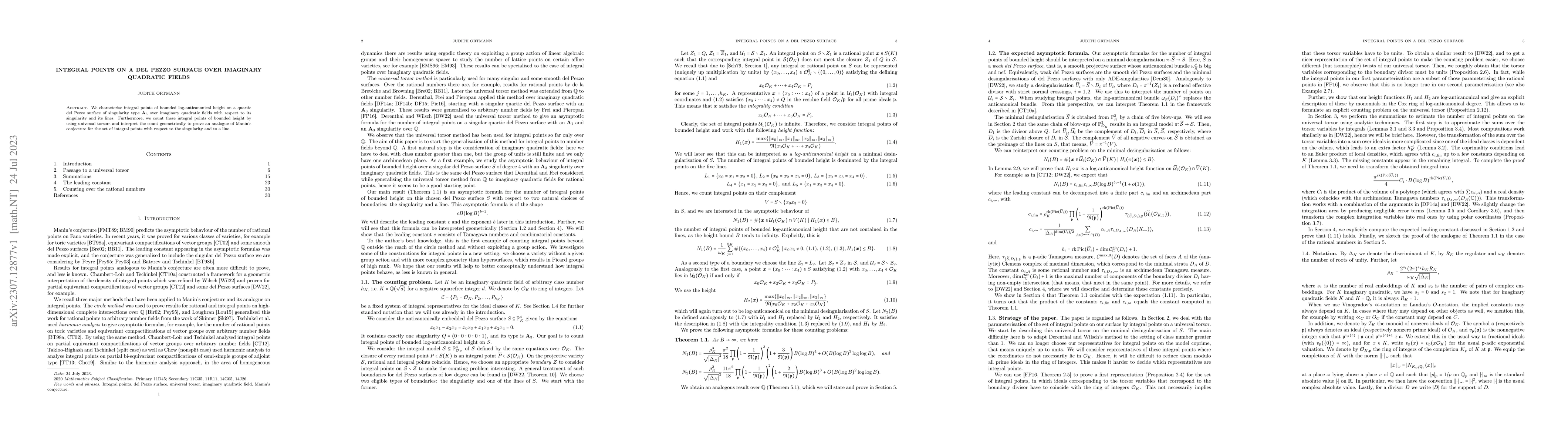 Thumbnail for Integral Points on a del Pezzo Surface over Imaginary Quadratic Fields