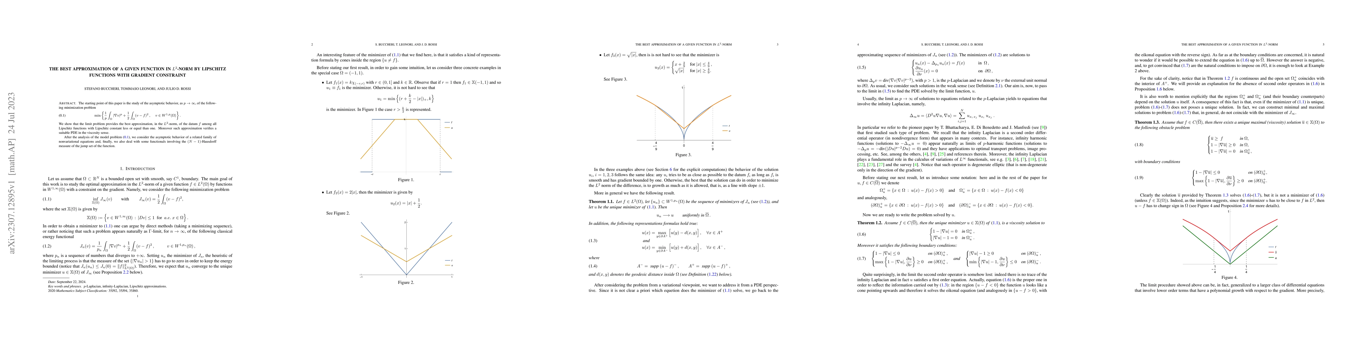 Thumbnail for The best approximation of a given function in $L^2$-norm by Lipschitz
  functions with gradient constraint
