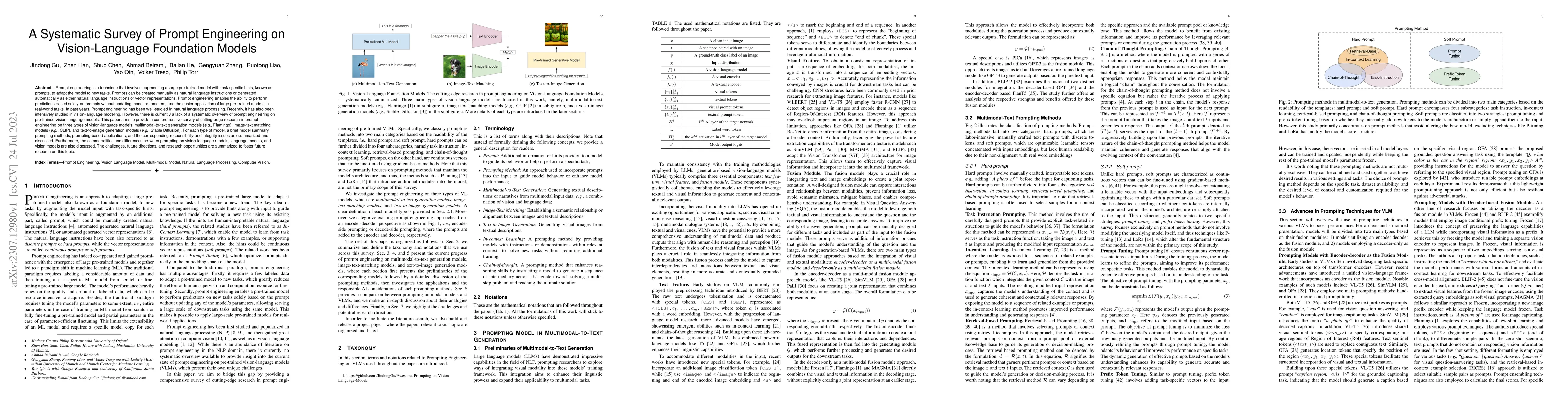 Thumbnail for A Systematic Survey of Prompt Engineering on Vision-Language Foundation
  Models