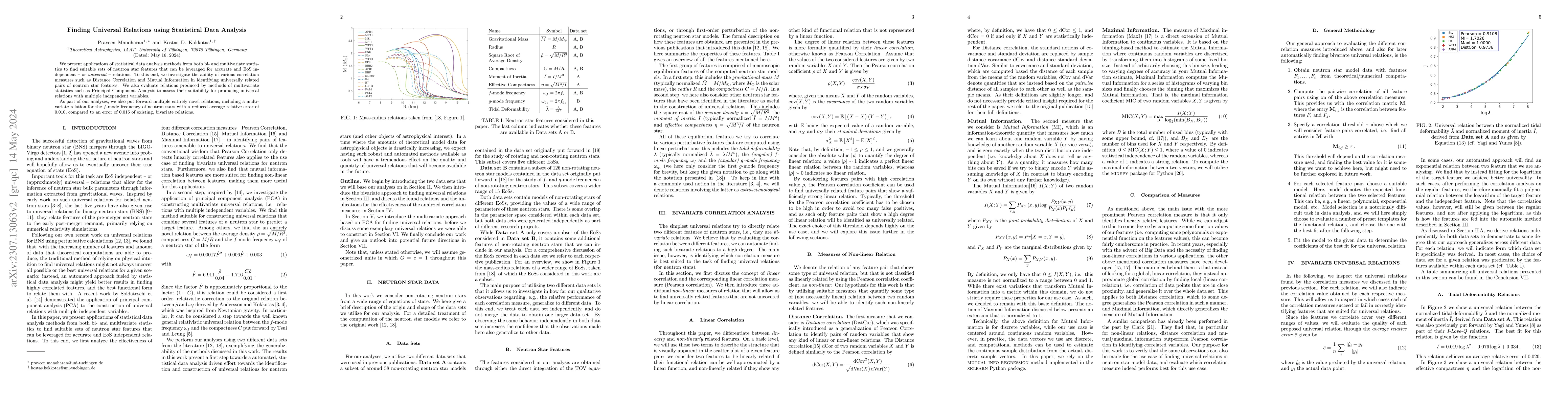Thumbnail for Finding Universal Relations using Statistical Data Analysis