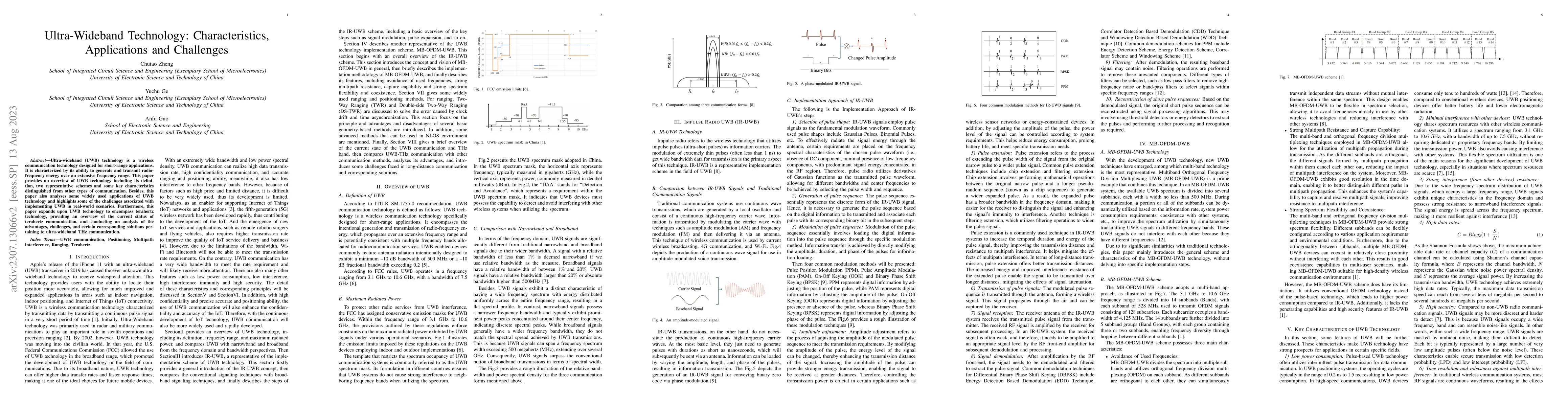 Thumbnail for Ultra-Wideband Technology: Characteristics, Applications and Challenges