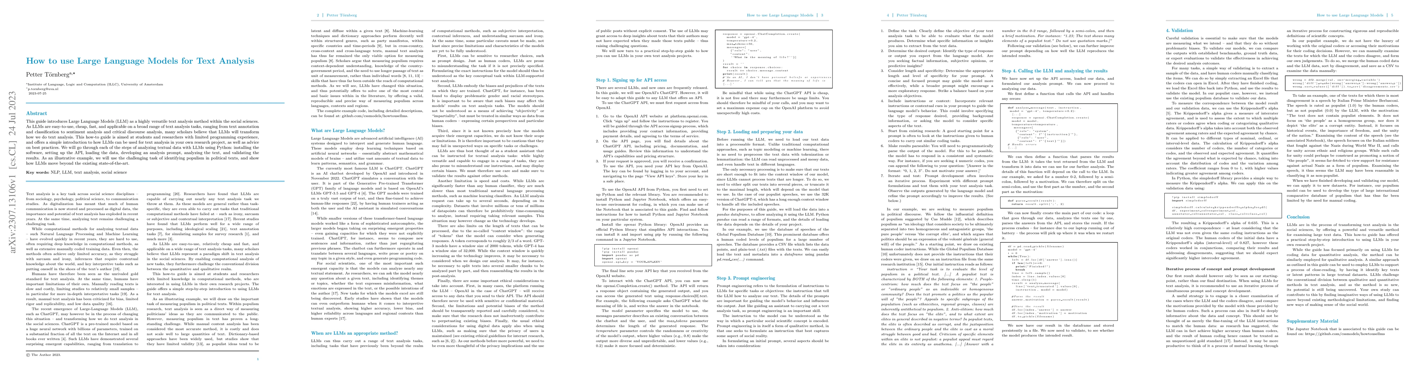 Thumbnail for How to use LLMs for Text Analysis