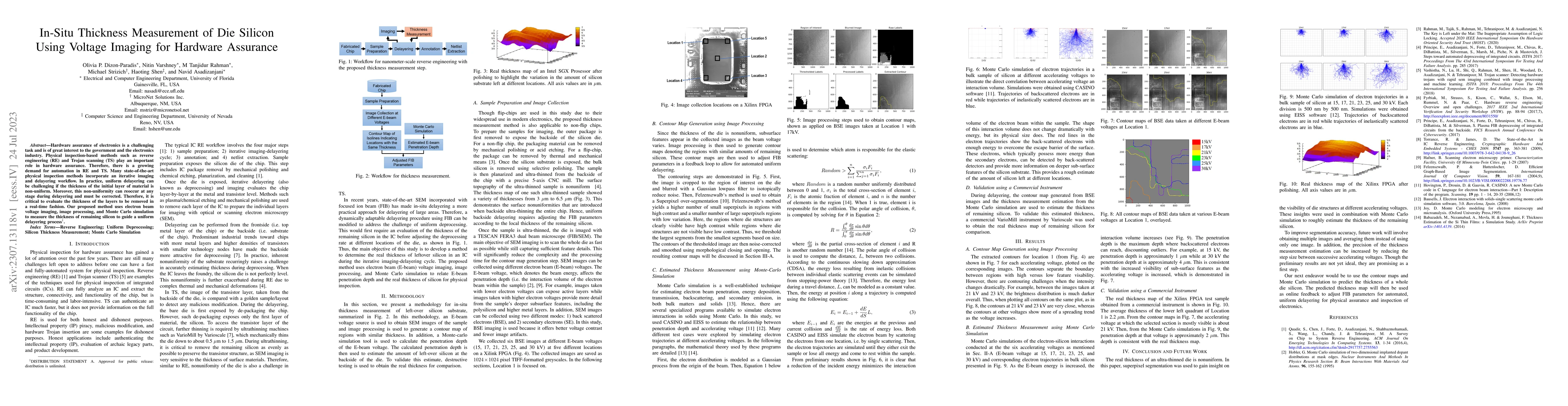 Thumbnail for In-Situ Thickness Measurement of Die Silicon Using Voltage Imaging for
  Hardware Assurance