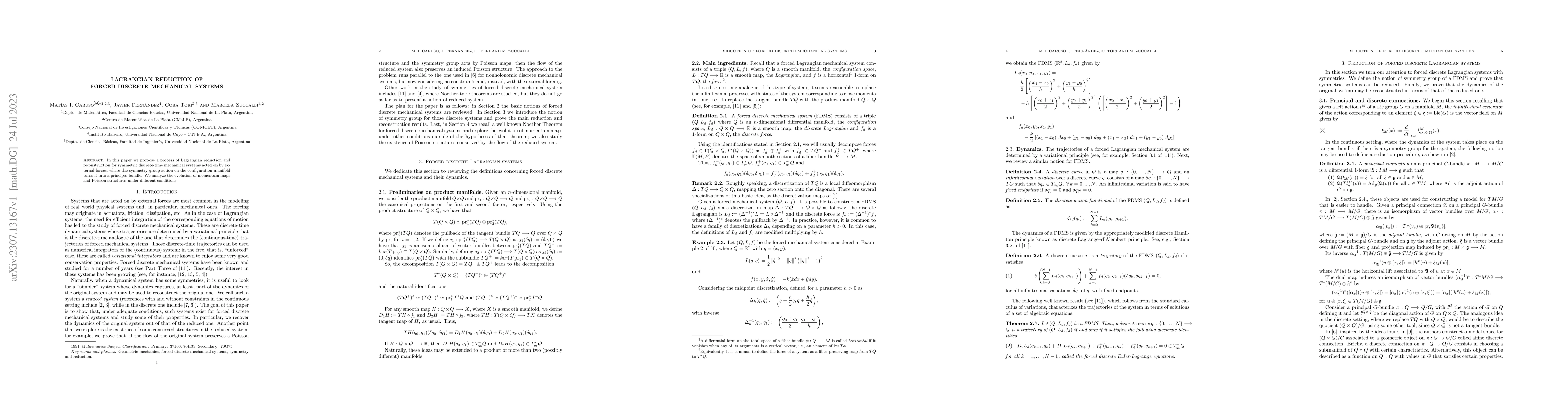 Thumbnail for Lagrangian reduction of forced discrete mechanical systems