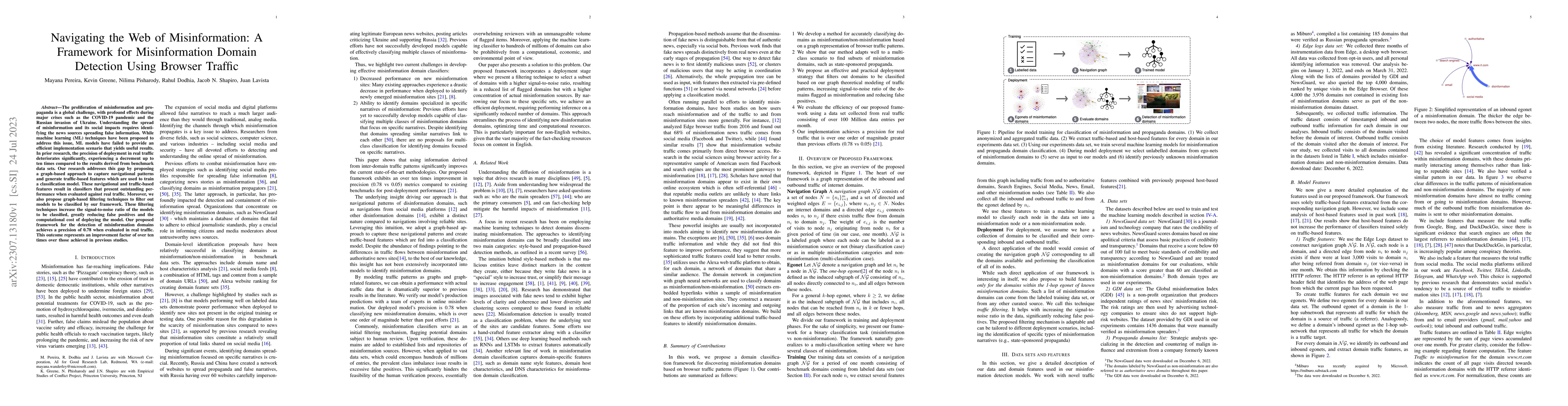 Thumbnail for Navigating the Web of Misinformation: A Framework for Misinformation
  Domain Detection Using Browser Traffic