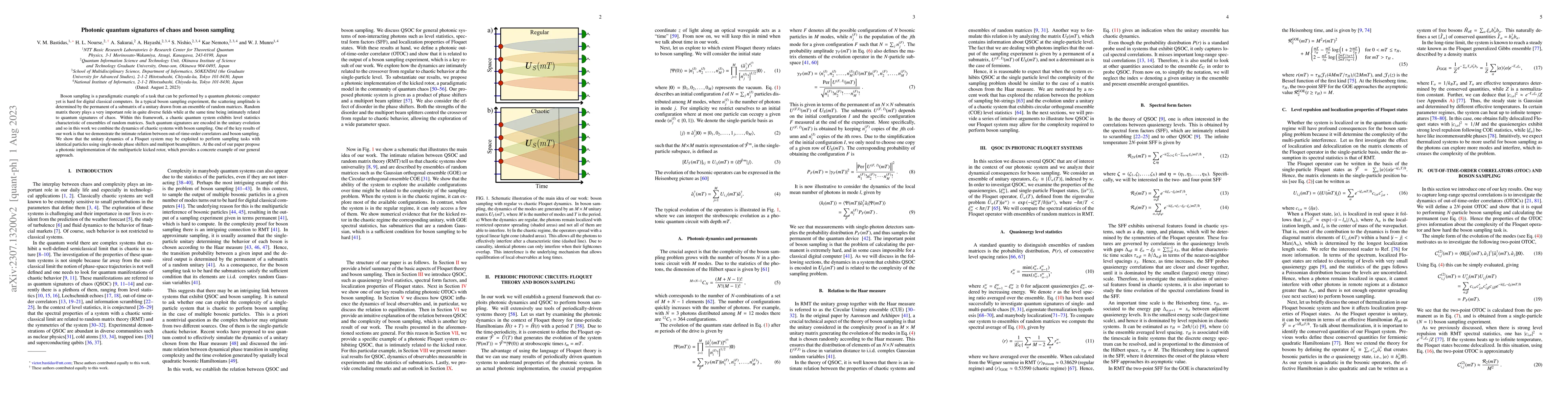 Thumbnail for Photonic quantum signatures of chaos and boson sampling