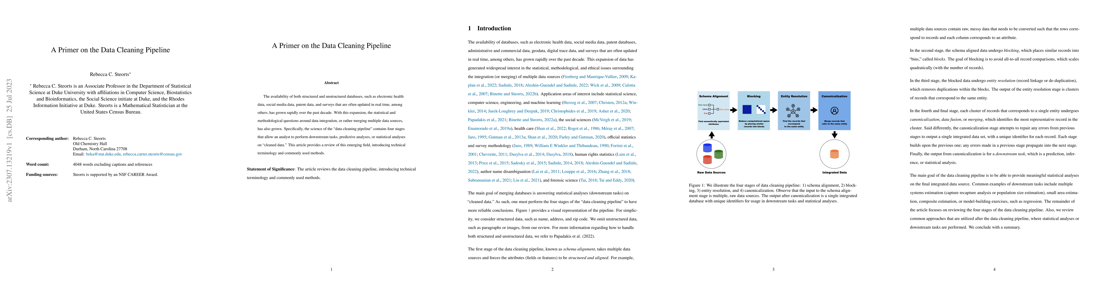 Thumbnail for A Primer on the Data Cleaning Pipeline