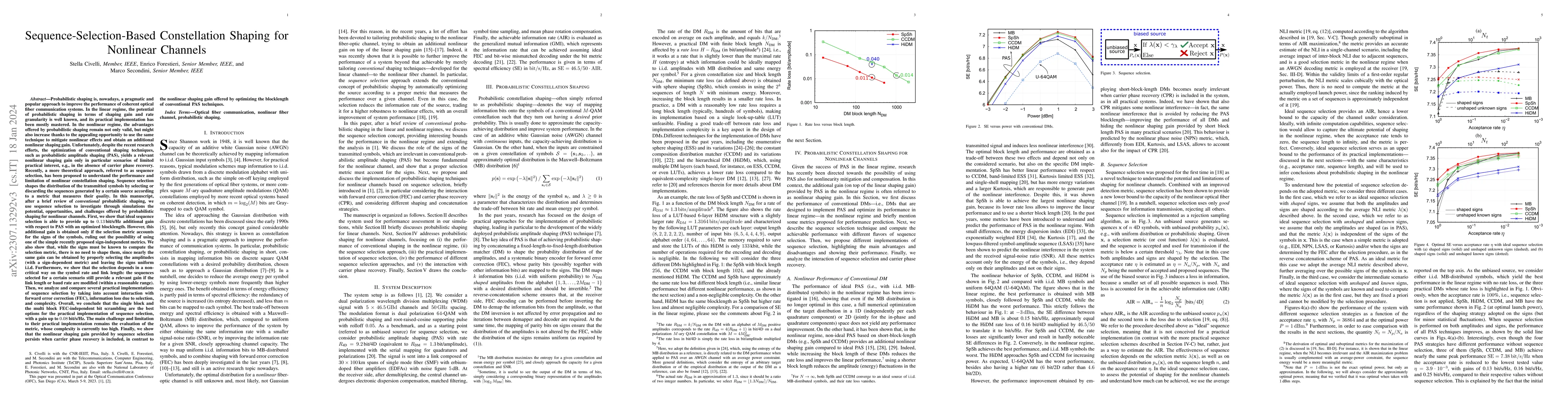 Thumbnail for Sequence-Selection-Based Constellation Shaping for Nonlinear Channels