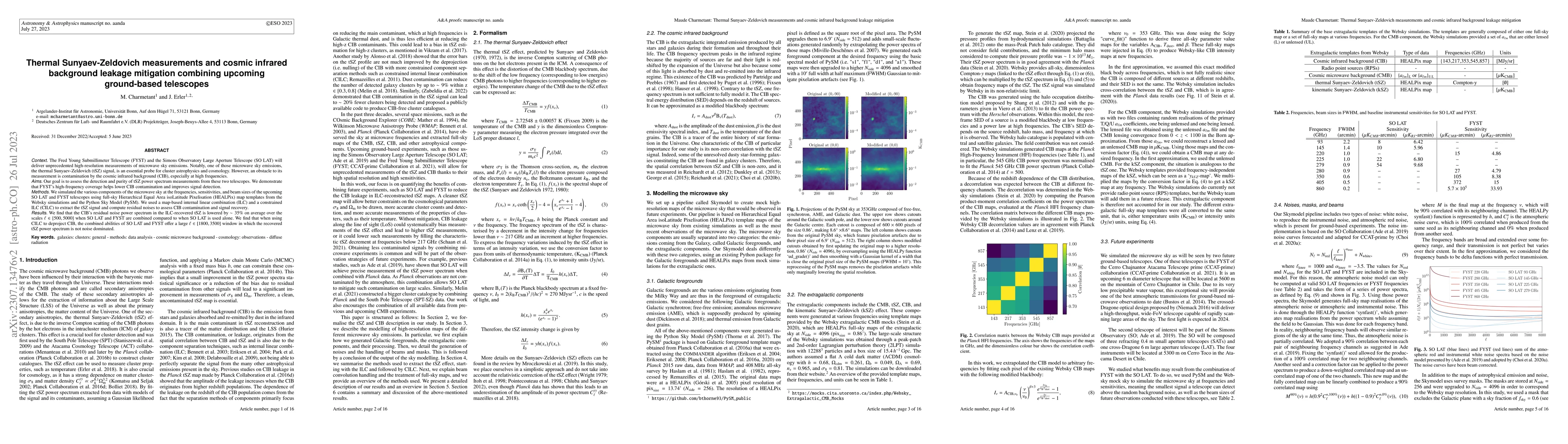 Thumbnail for Thermal Sunyaev-Zeldovich measurements and cosmic infrared background
  leakage mitigation combining upcoming ground-based telescopes