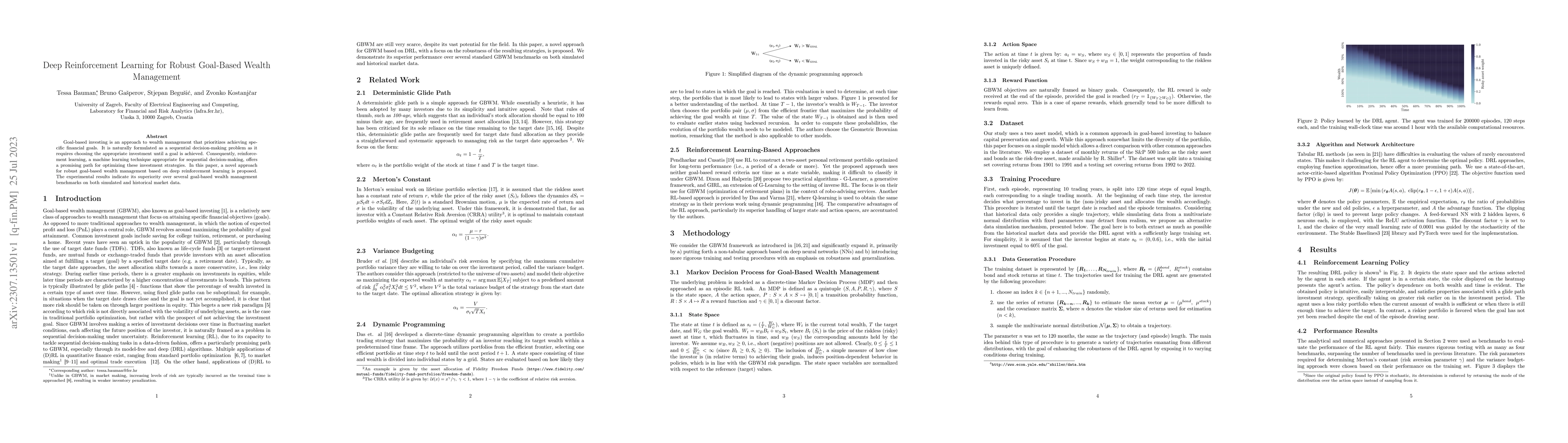 Thumbnail for Deep Reinforcement Learning for Robust Goal-Based Wealth Management