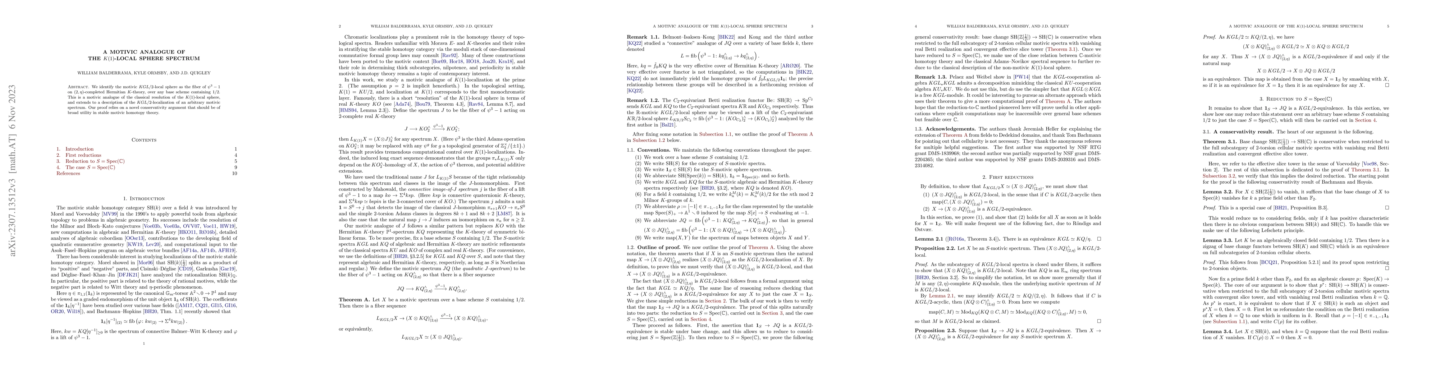 Thumbnail for A motivic analogue of the K(1)-local sphere spectrum