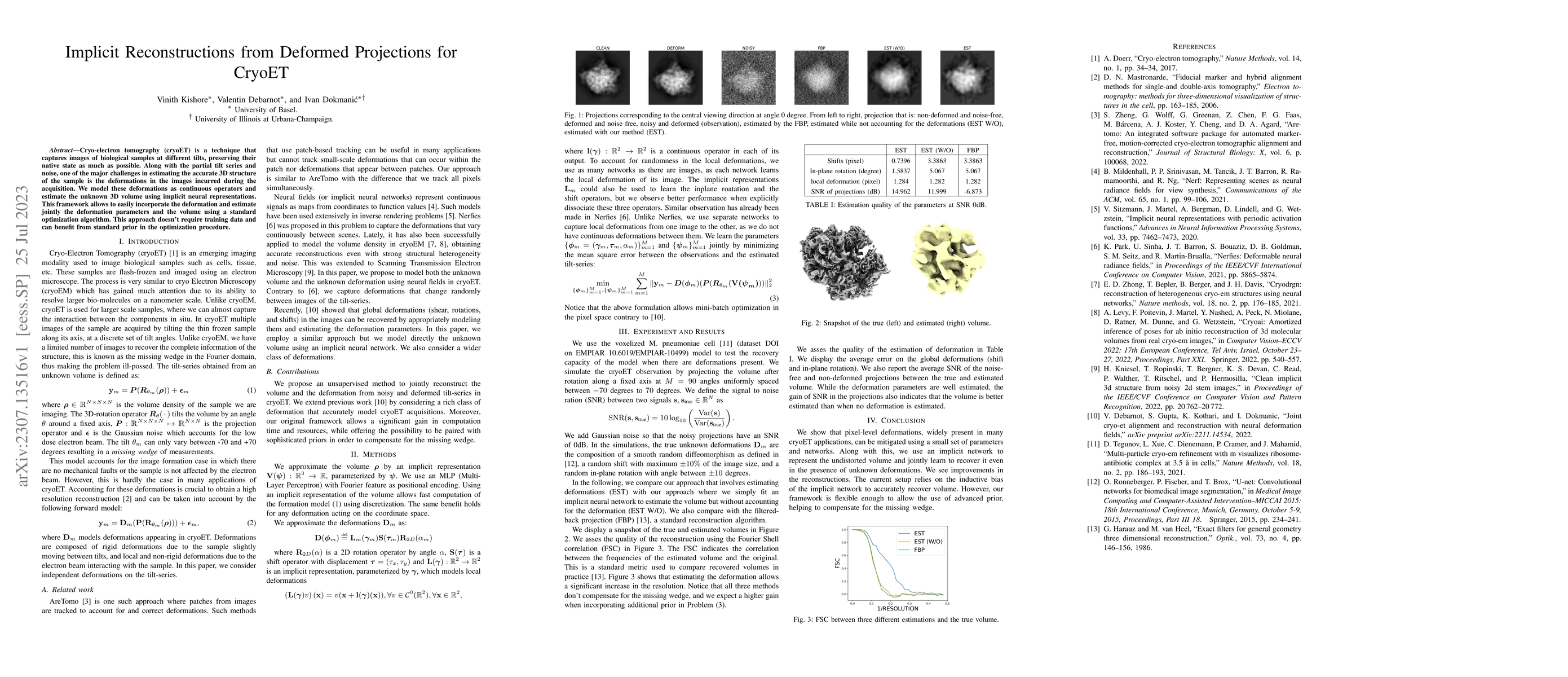 Thumbnail for Implicit Reconstructions from Deformed Projections for CryoET