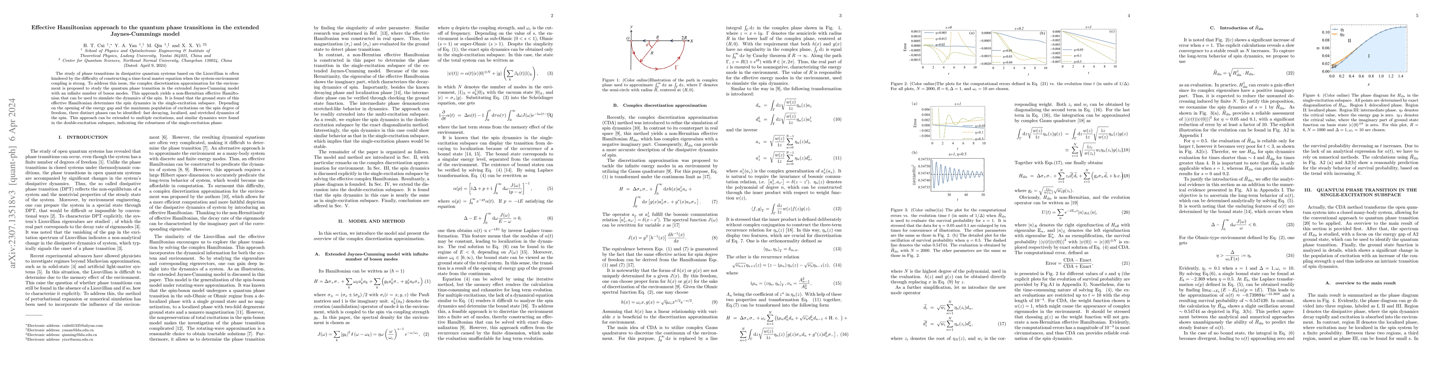 Thumbnail for Effective Hamiltonian approach to the quantum phase transitions in the
  extended Jaynes-Cummings model