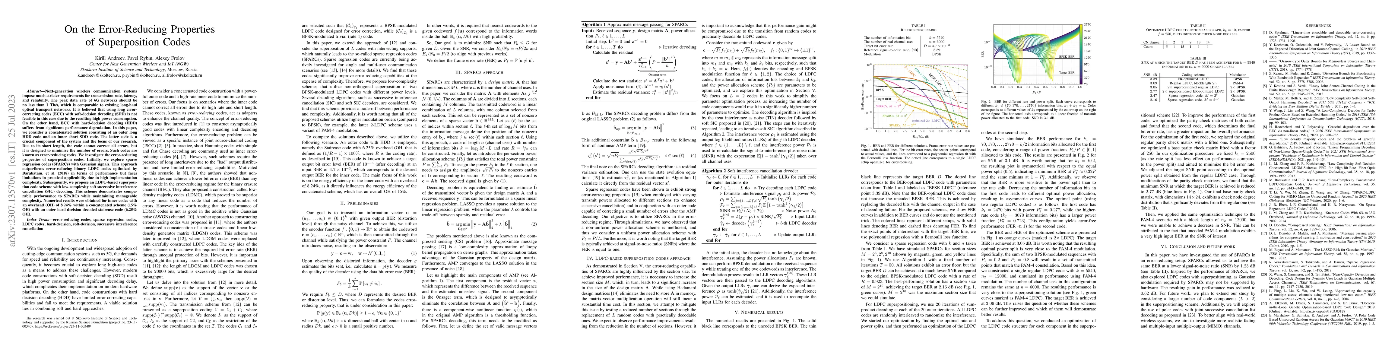 Thumbnail for On the Error-Reducing Properties of Superposition Codes