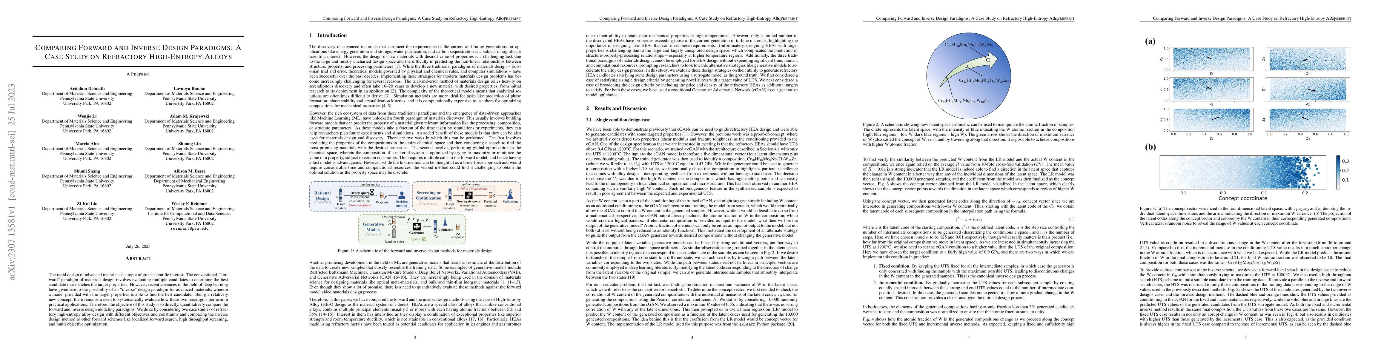 Thumbnail for Comparing Forward and Inverse Design Paradigms: A Case Study on
  Refractory High-Entropy Alloys