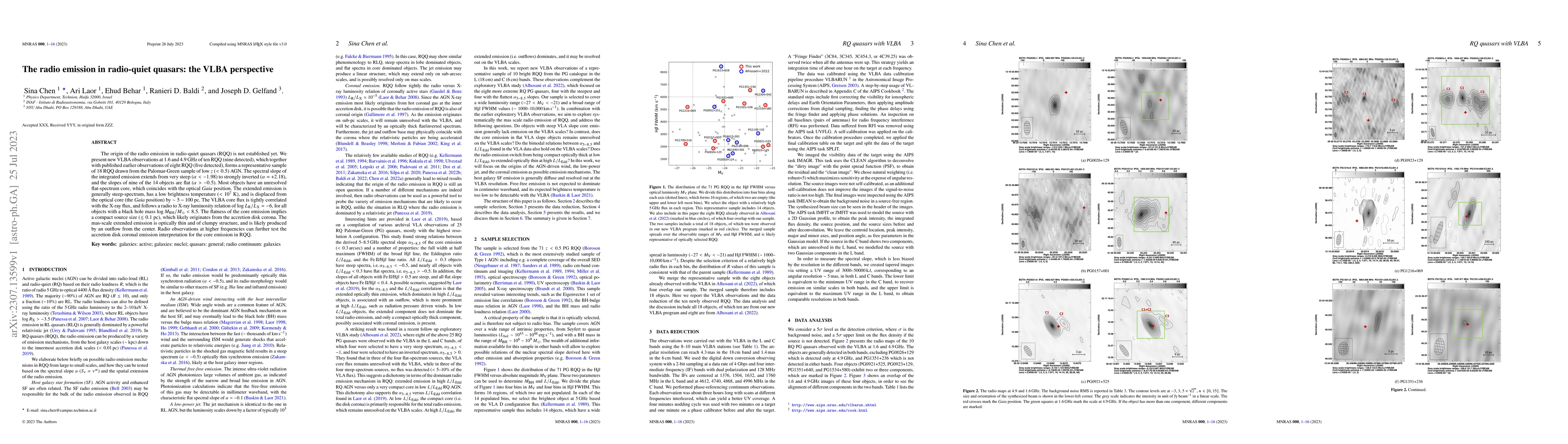 Thumbnail for The radio emission in radio-quiet quasars: the VLBA perspective