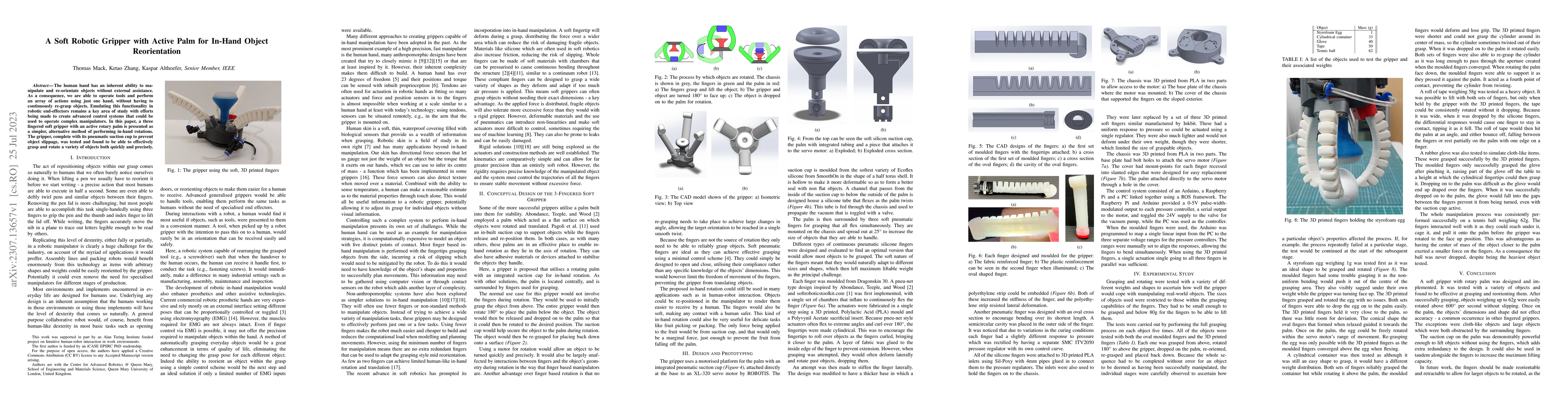 Thumbnail for A Soft Robotic Gripper with Active Palm for In-Hand Object Reorientation