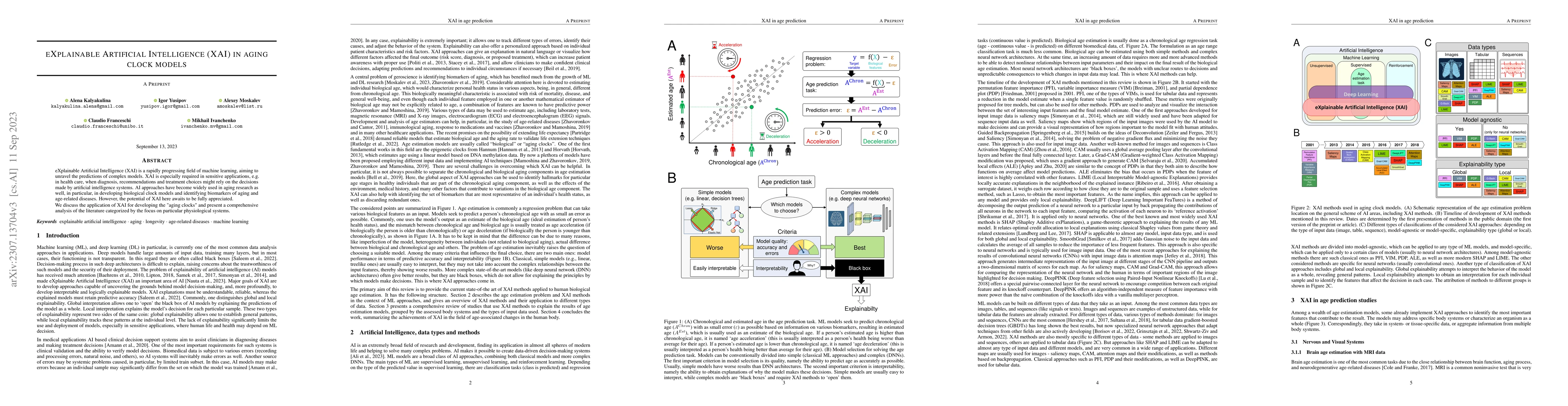 Thumbnail for eXplainable Artificial Intelligence (XAI) in aging clock models