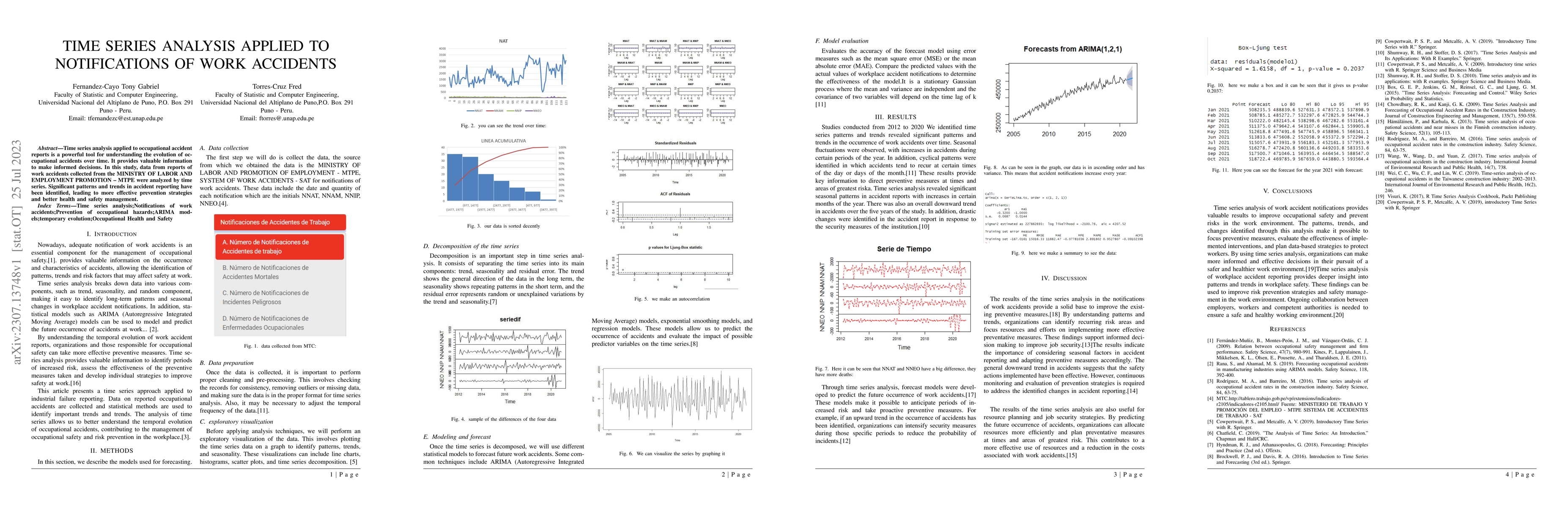 Thumbnail for Time Series Analysis Applied to Notifications of Work Accidents