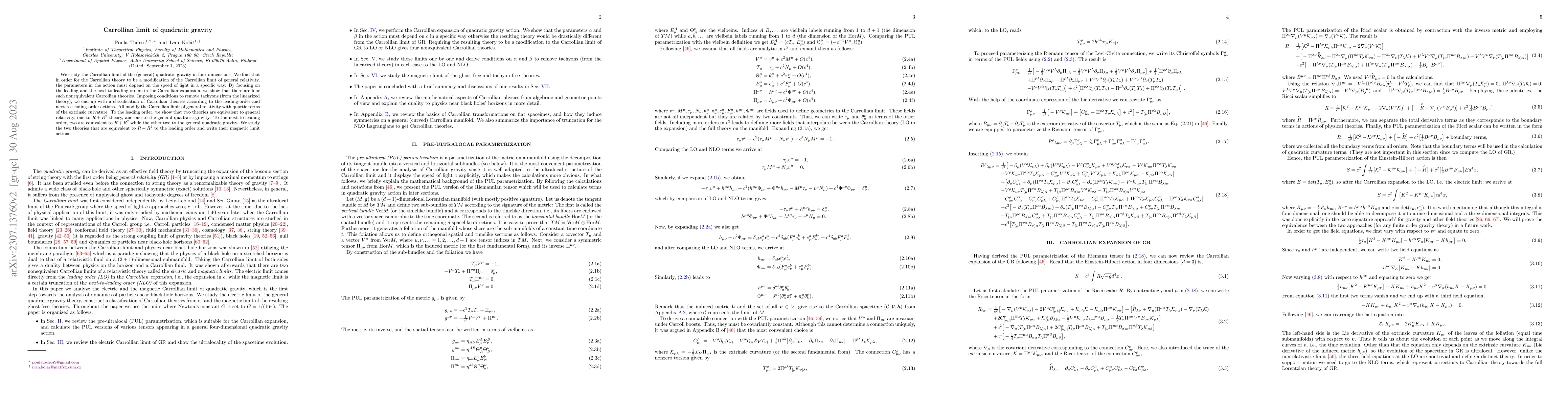 Thumbnail for Carrollian limit of quadratic gravity