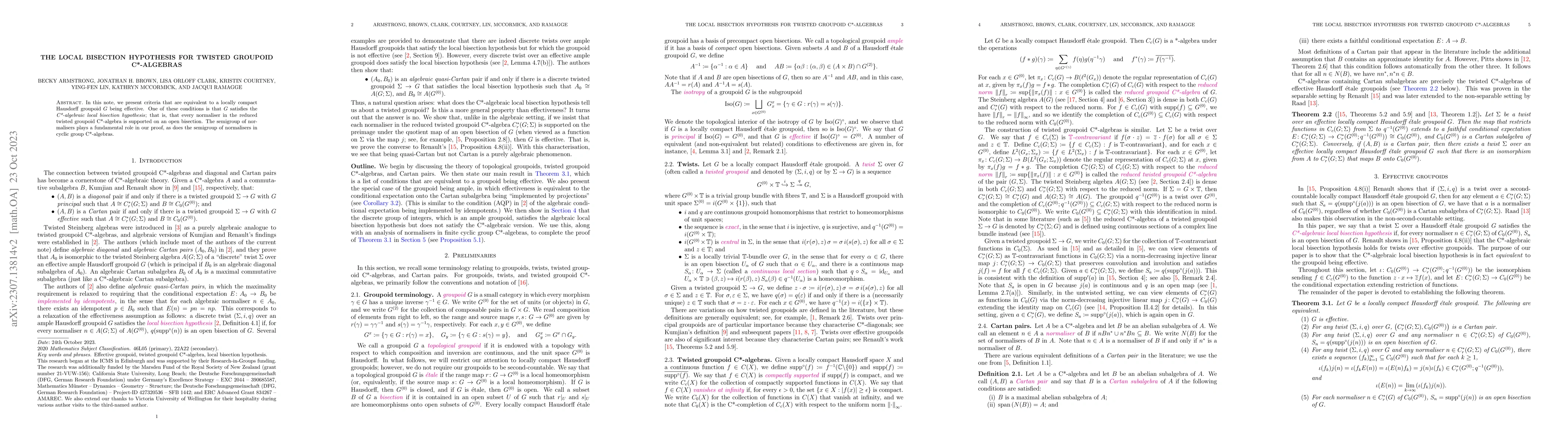 Thumbnail for The local bisection hypothesis for twisted groupoid C*-algebras