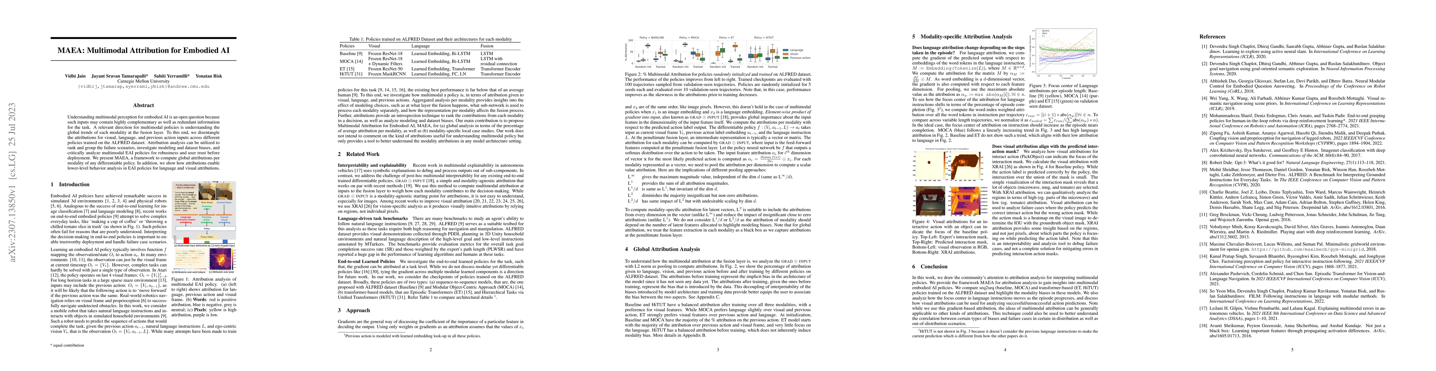 Thumbnail for MAEA: Multimodal Attribution for Embodied AI