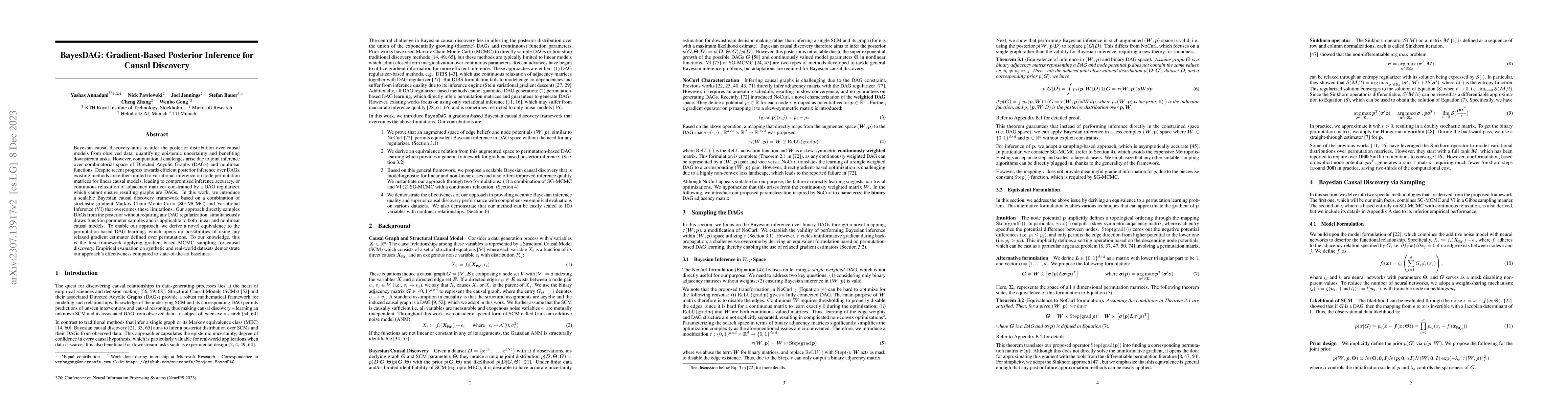 Thumbnail for BayesDAG: Gradient-Based Posterior Inference for Causal Discovery