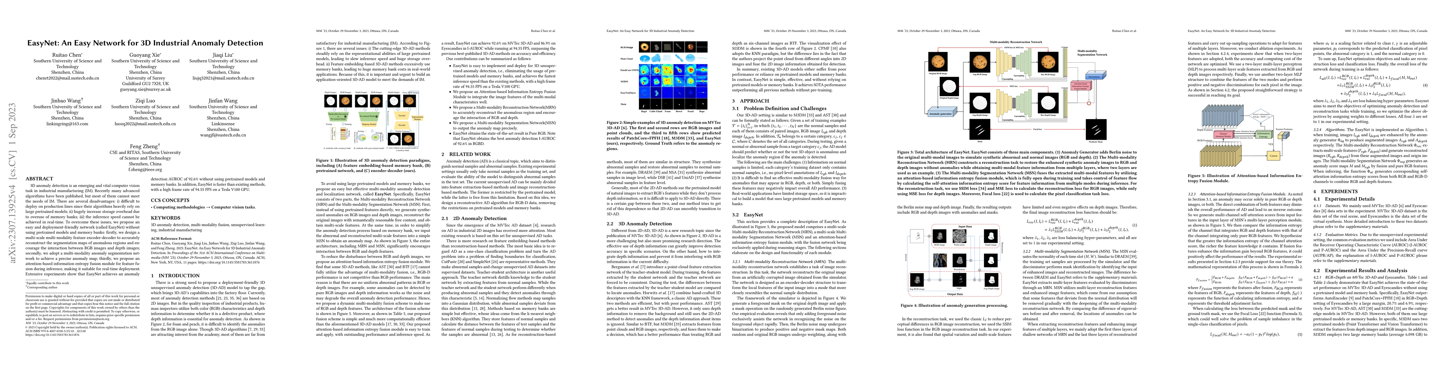 Thumbnail for EasyNet: An Easy Network for 3D Industrial Anomaly Detection