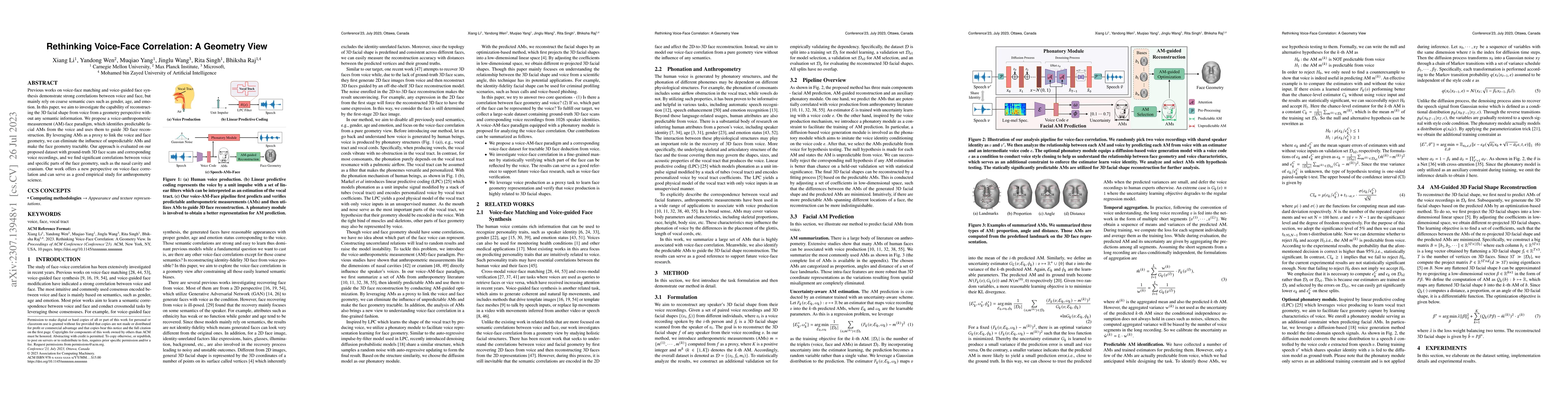 Thumbnail for Rethinking Voice-Face Correlation: A Geometry View