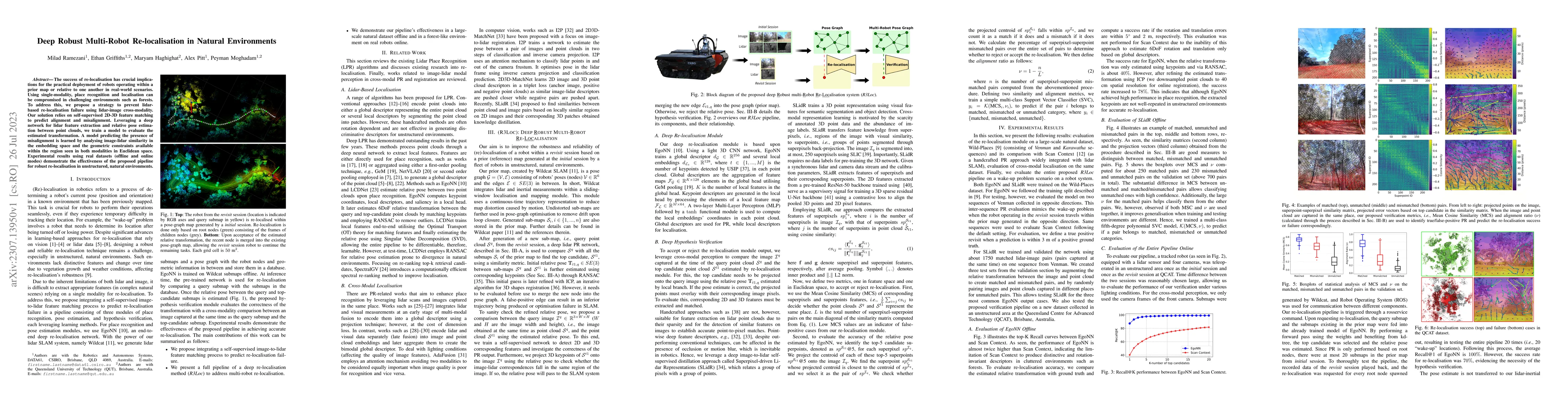 Thumbnail for Deep Robust Multi-Robot Re-localisation in Natural Environments