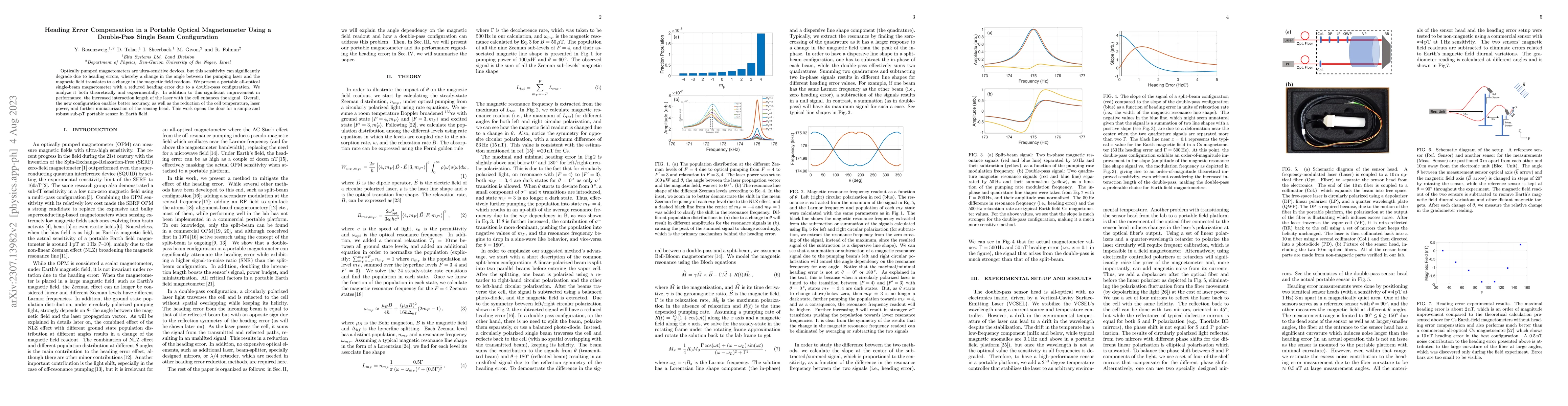 Thumbnail for Heading Error Compensation in a Portable Optical Magnetometer Using a
  Double-Pass Single Beam Configuration