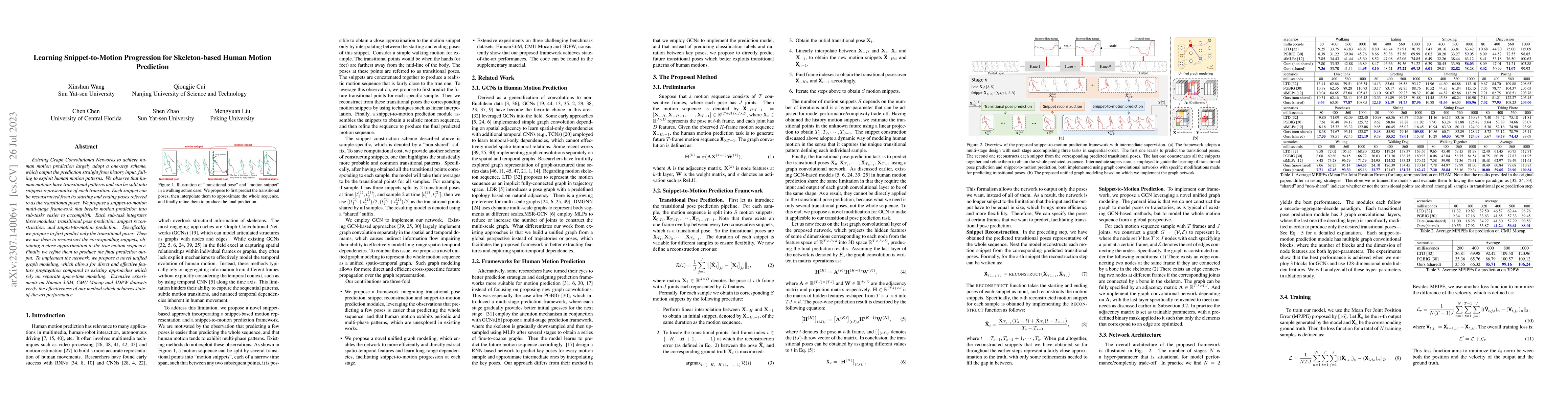 Thumbnail for Learning Snippet-to-Motion Progression for Skeleton-based Human Motion
  Prediction