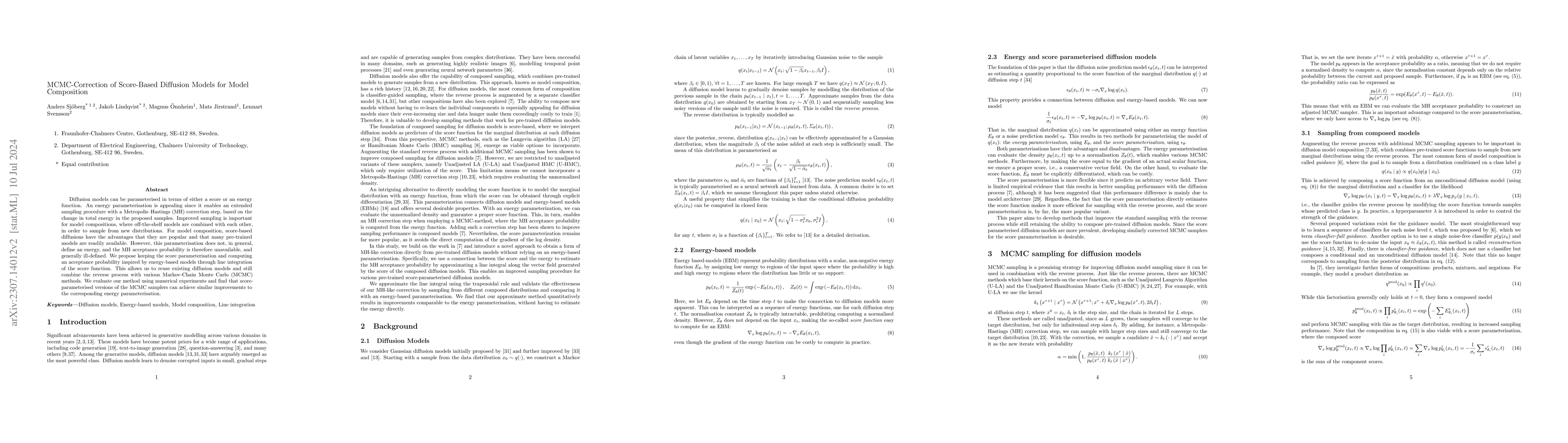 Thumbnail for MCMC-Correction of Score-Based Diffusion Models for Model Composition