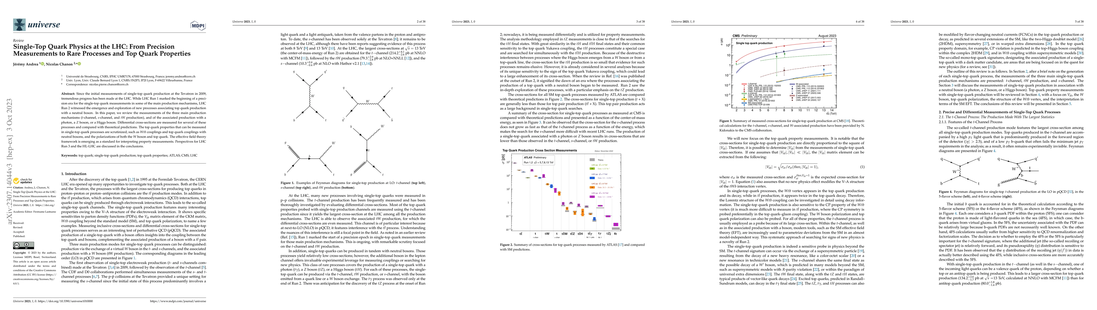 Thumbnail for Single-top quark physics at the LHC: from precision measurements to rare
  processes and top quark properties