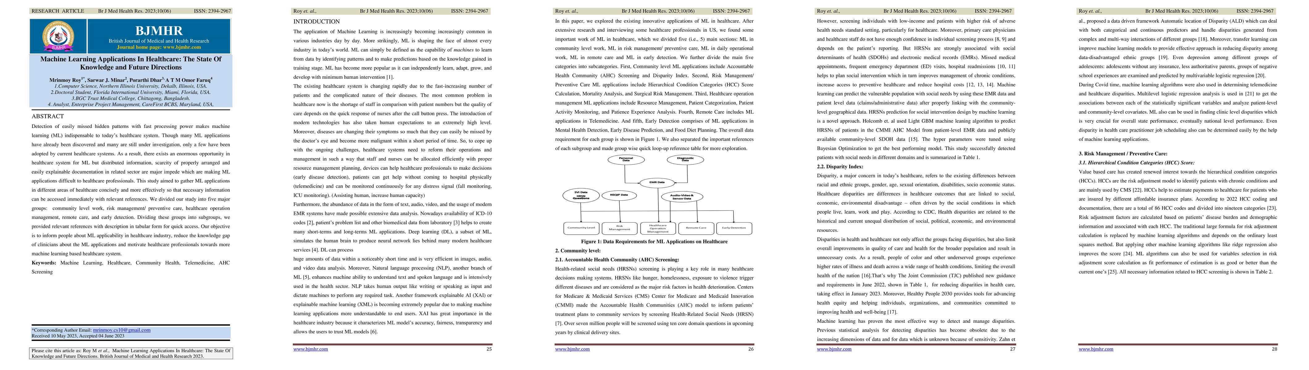 Thumbnail for Machine Learning Applications In Healthcare: The State Of Knowledge and
  Future Directions