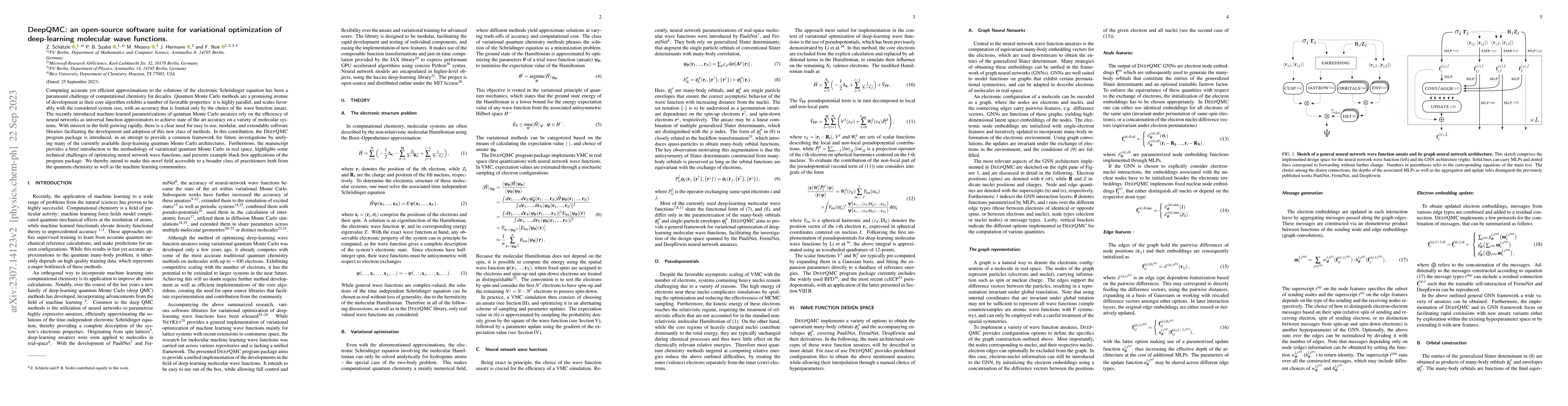 Thumbnail for DeepQMC: an open-source software suite for variational optimization of
  deep-learning molecular wave functions