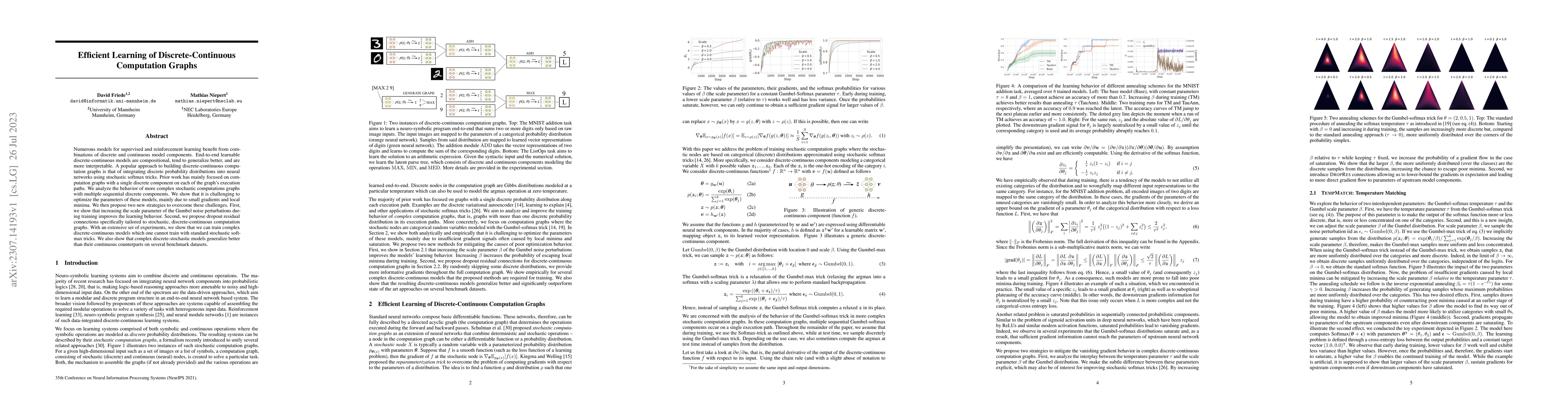 Thumbnail for Efficient Learning of Discrete-Continuous Computation Graphs