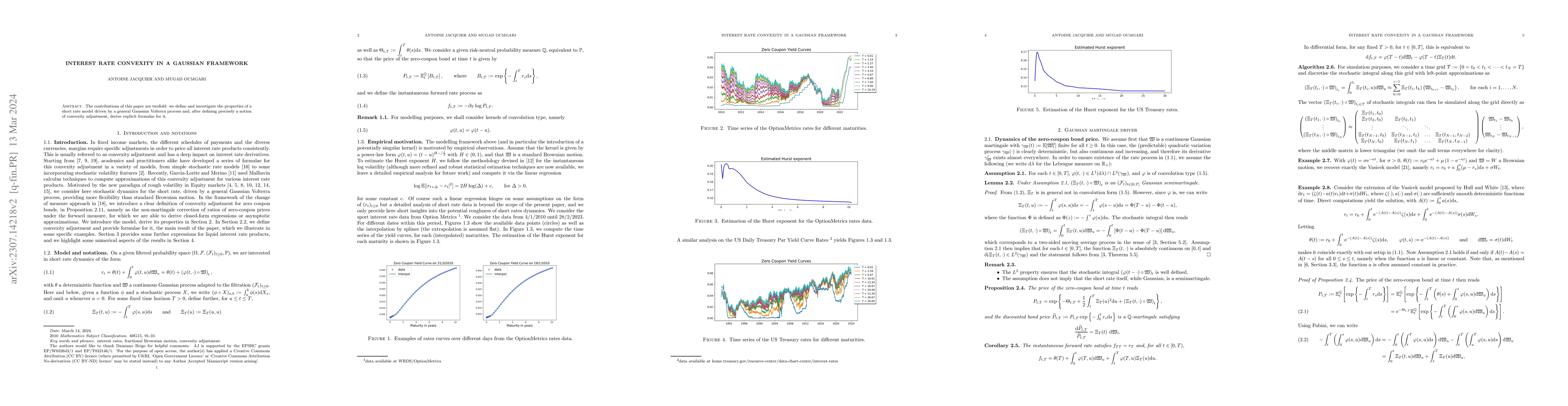 Thumbnail for Interest rate convexity in a Gaussian framework